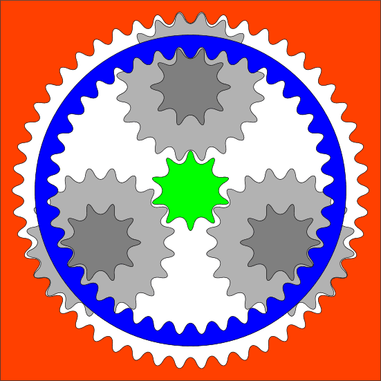 16-to-1 gearbox